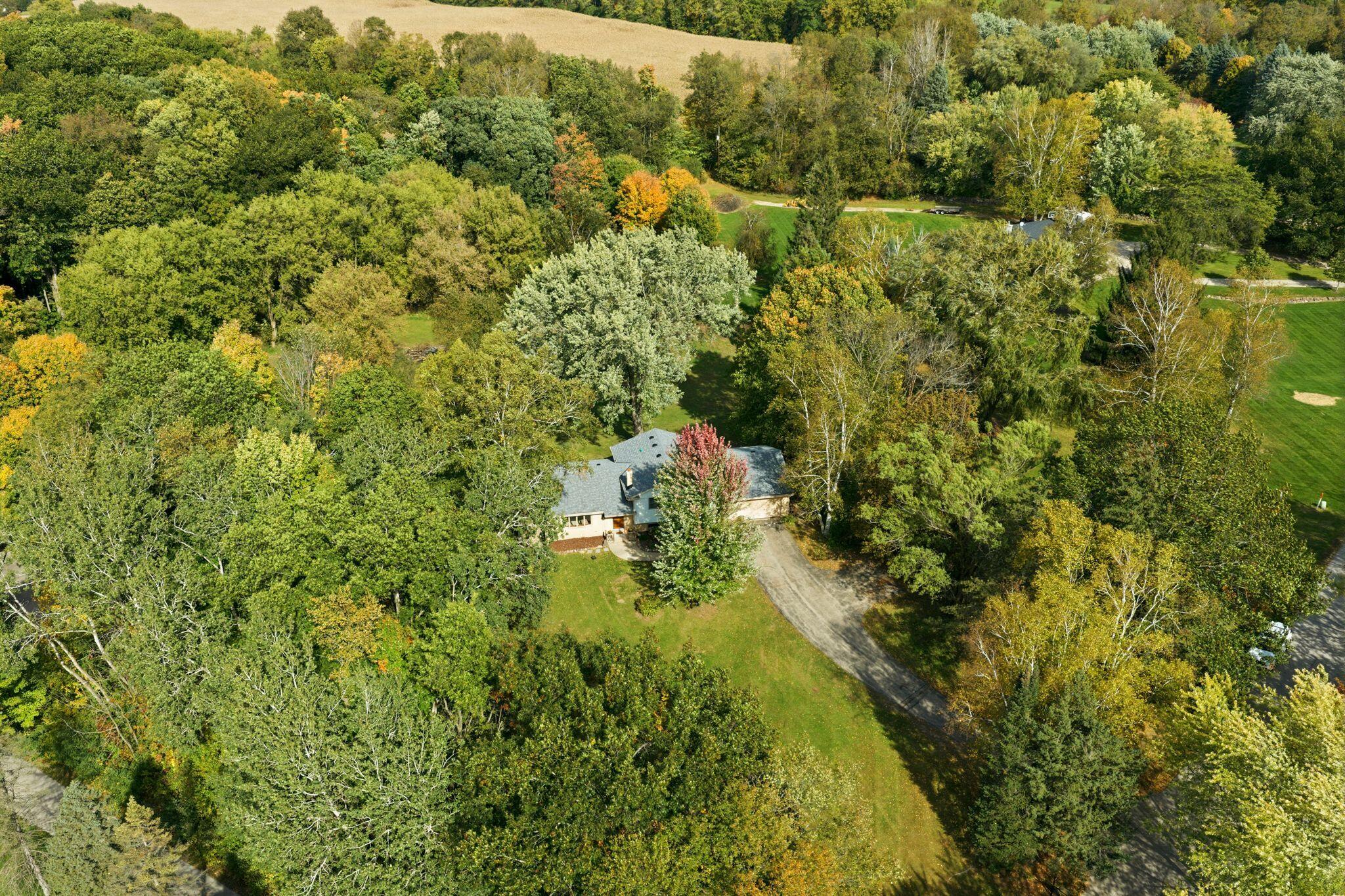 5974 Loghouse Road Erin, WI 53027 - Photo 35 of 55 Aerial view of home