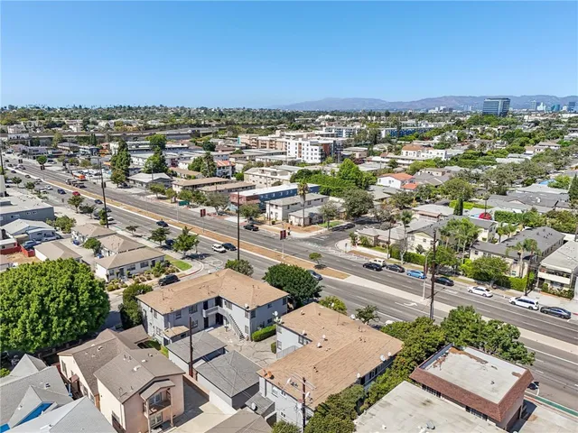 an aerial view of a city