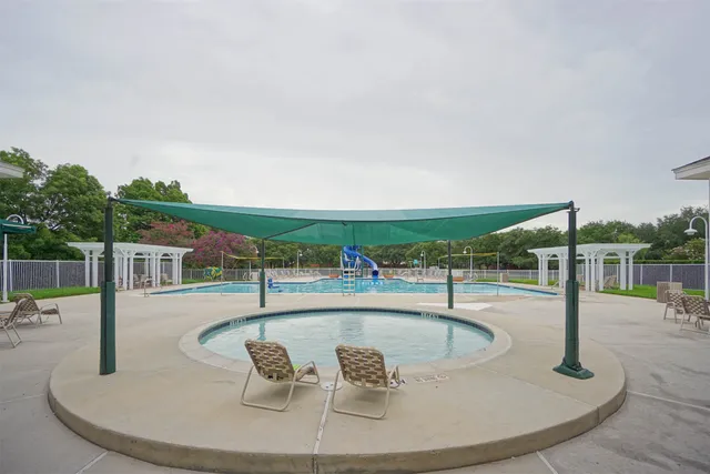 a view of a volley ball court