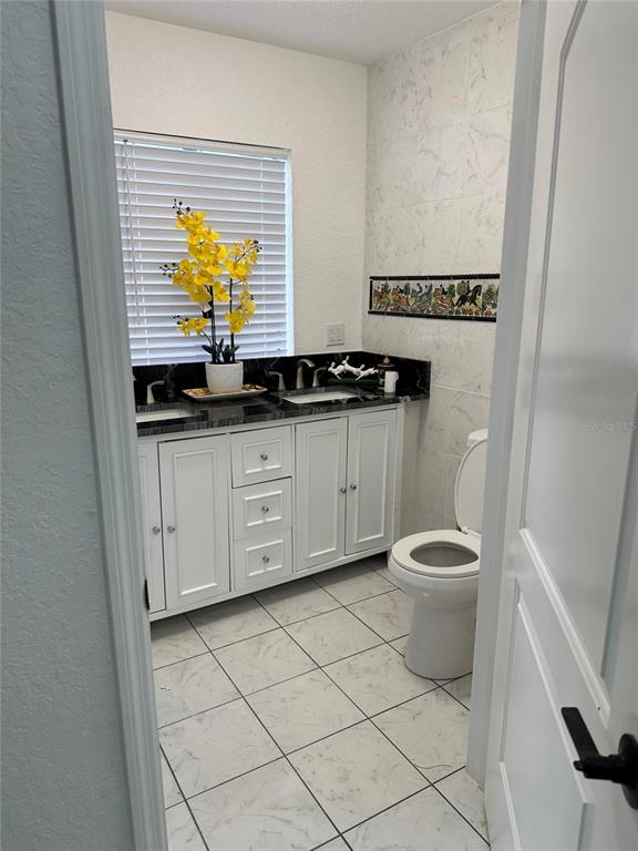 17067 Northwest Gainesville Road Reddick, FL 32686 - Photo 12 of 17 a bathroom with a sink a toilet and a mirror