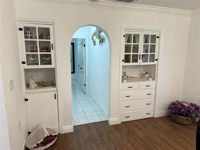 a view of livingroom with furniture and wooden floor