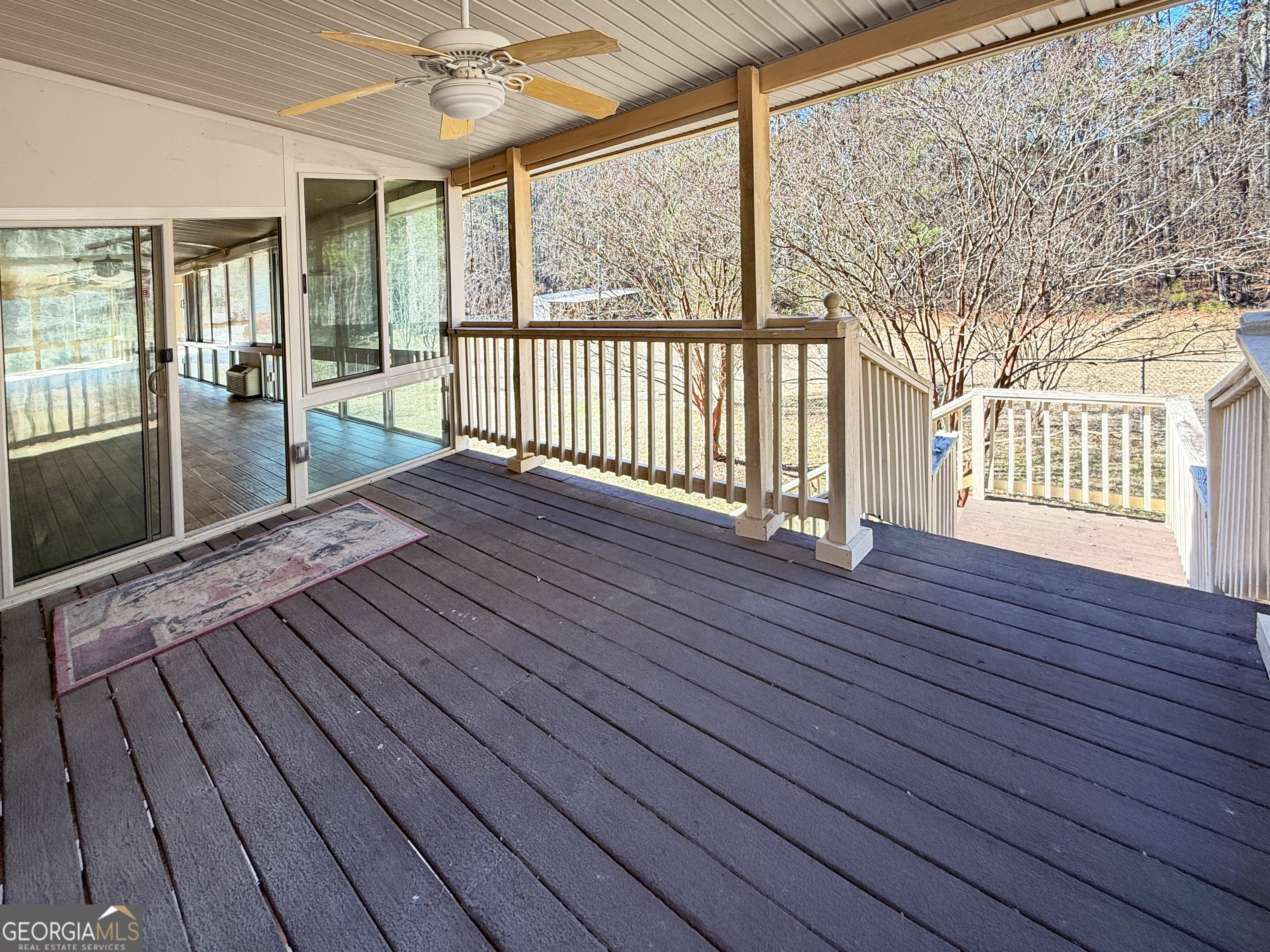 1140 Highway 54 Moreland, GA 30259 - Photo 21 of 39 a view of wooden floor with a balcony