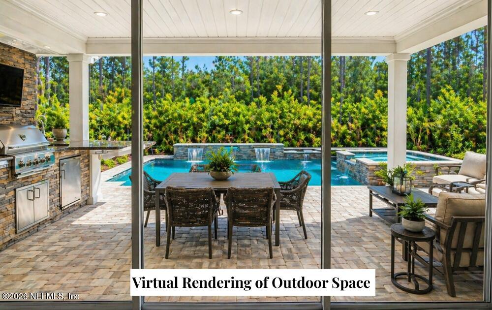 85 Nightfall Court St. Augustine, FL 32095 - Photo 37 of 86 _Virtual Rendering pool from sliders (1)