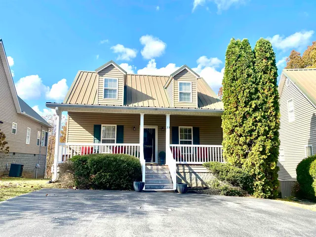 a front view of a house