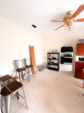 a view of a livingroom with furniture