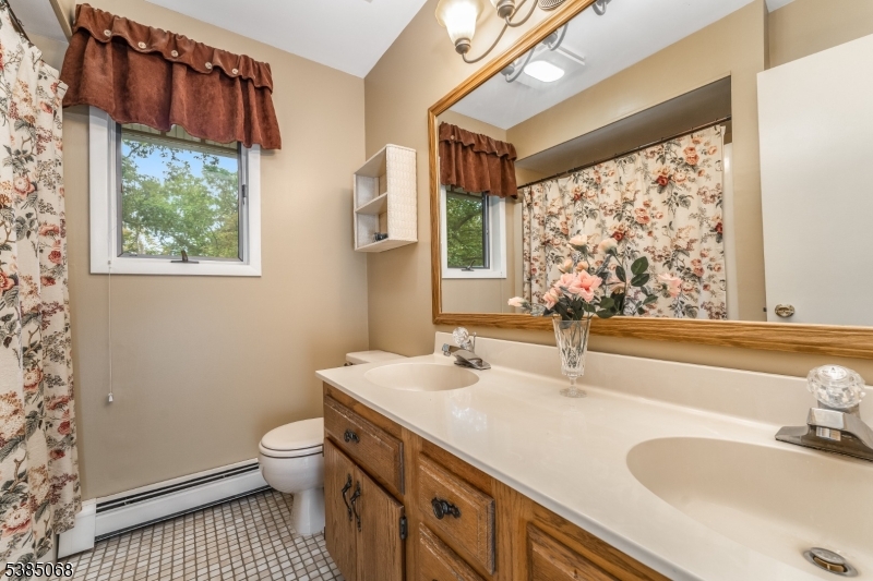 168 Locktown Sergeantsville Road Stockton, NJ 08559 - Photo 23 of 30 a bathroom with a sink a toilet and a window