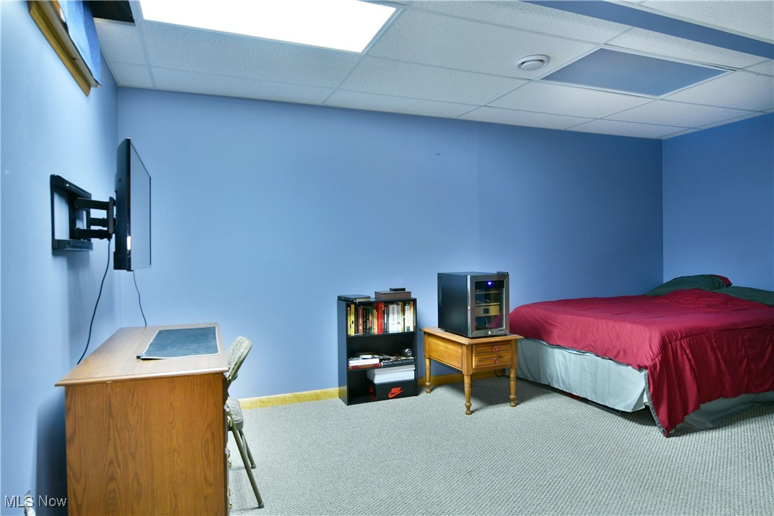 2907 Bushnell Campbell Road Fowler, OH 44418 - Photo 43 of 49 Carpeted bedroom with a drop ceiling