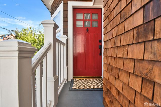 front view of a house with a street