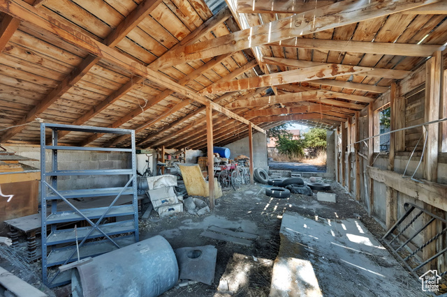 1632 South Main Street Springville, UT 84663 - Photo 67 of 93 Miscellaneous room featuring vaulted ceiling and wood ceiling