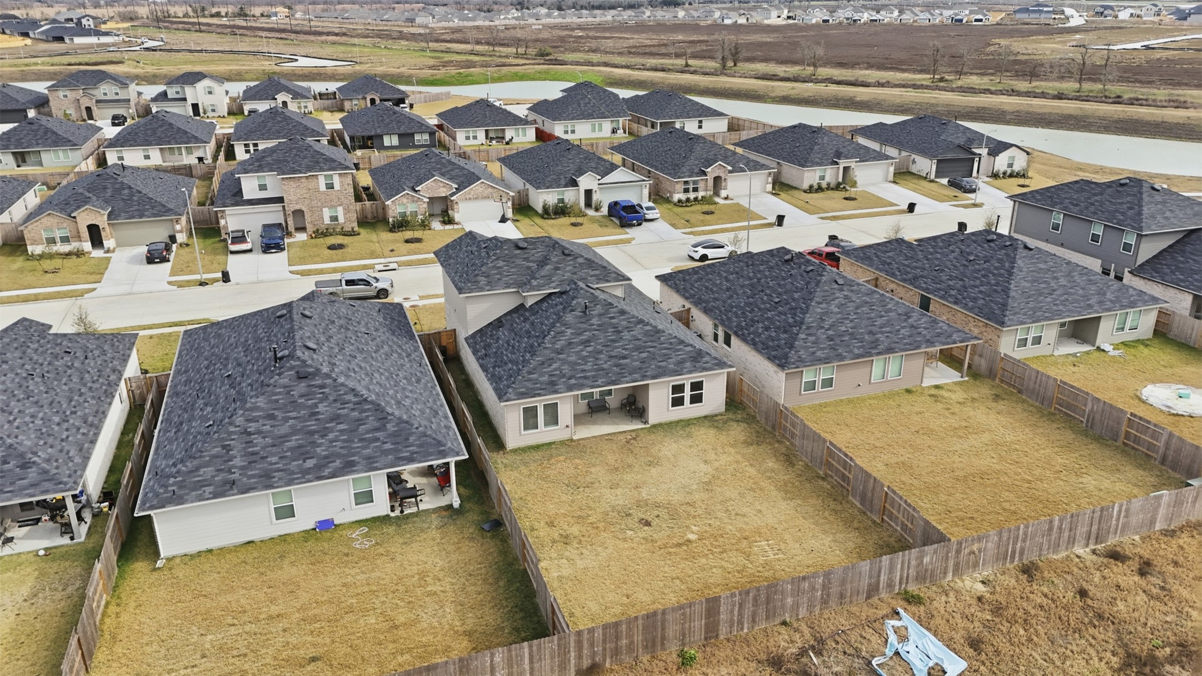 17719 Winfall Drive Crosby, TX 77532 - Photo 38 of 47 Come and see this spacious backyard!