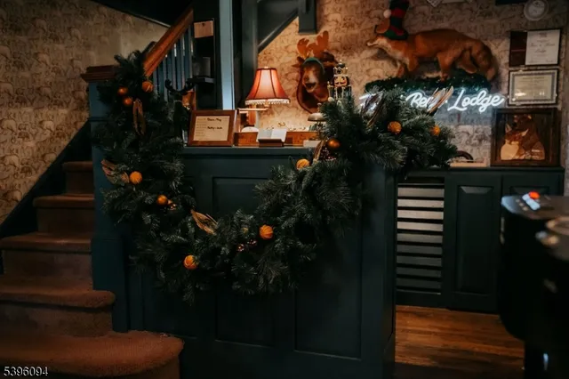 a view of path along with lots of flower and trees