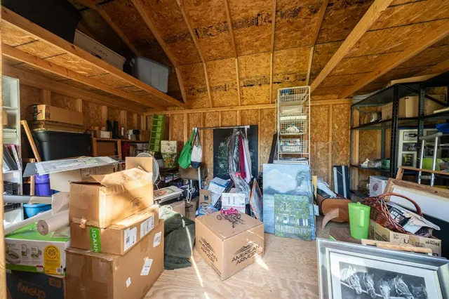 a view of storage and utility room