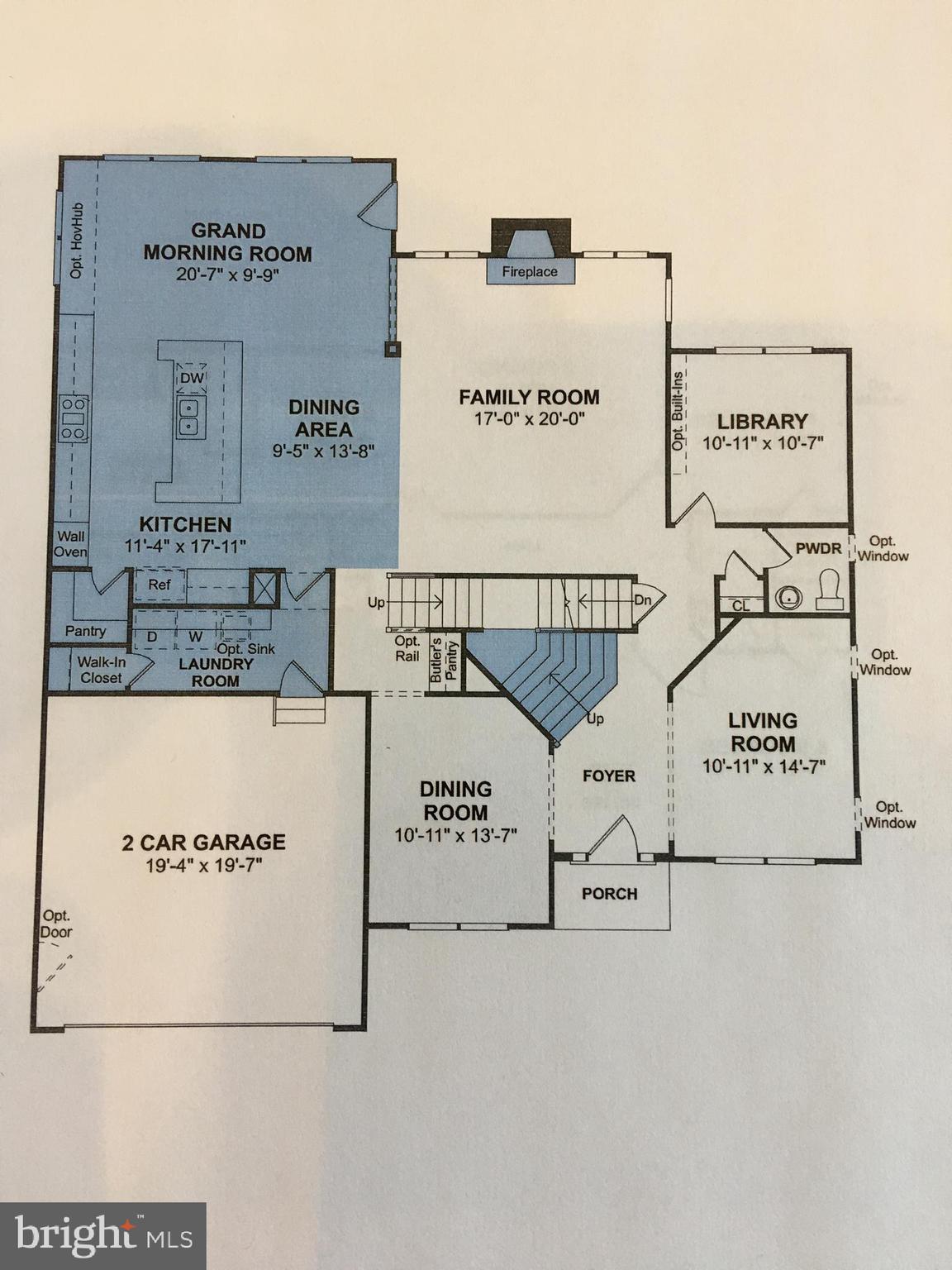 15825 Aerial View Road Woodbridge, VA 22193 - Photo 16 of 17 First Floor plan with Grand Morning Room