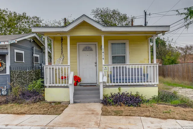 a front view of a house