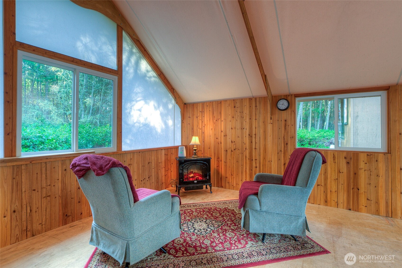67 Frances Lane Lopez Island, WA 98261 - Photo 6 of 32 a living room with furniture and a window