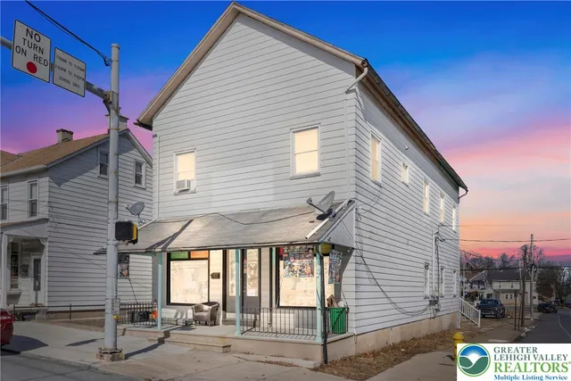 a front view of a house