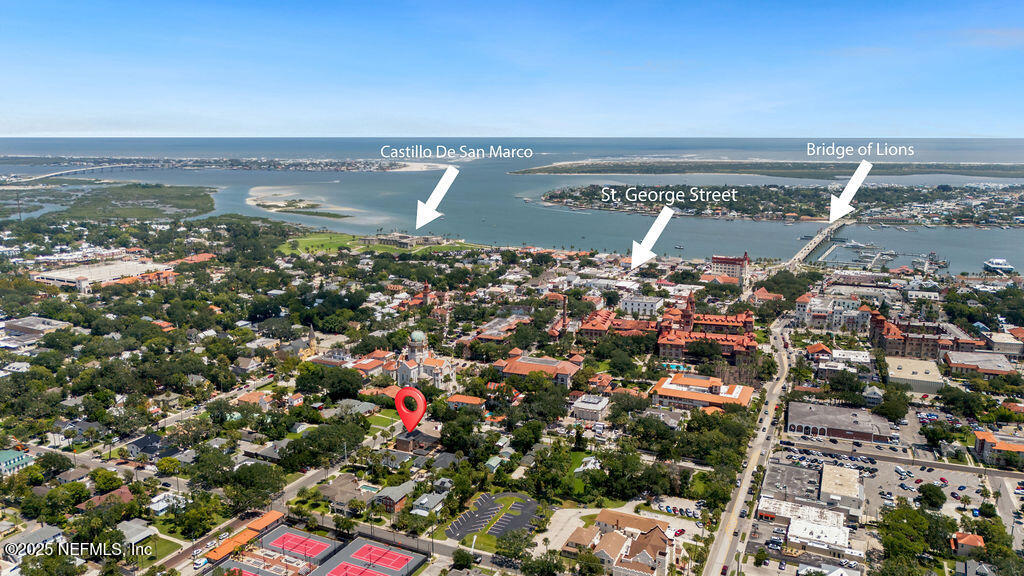 43 Valencia Street St. Augustine, FL 32084 - Photo 3 of 48 an aerial view of a city