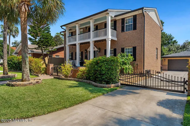a view of a house with wooden floor