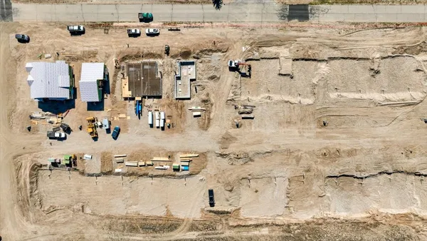 a view of houses with outdoor space