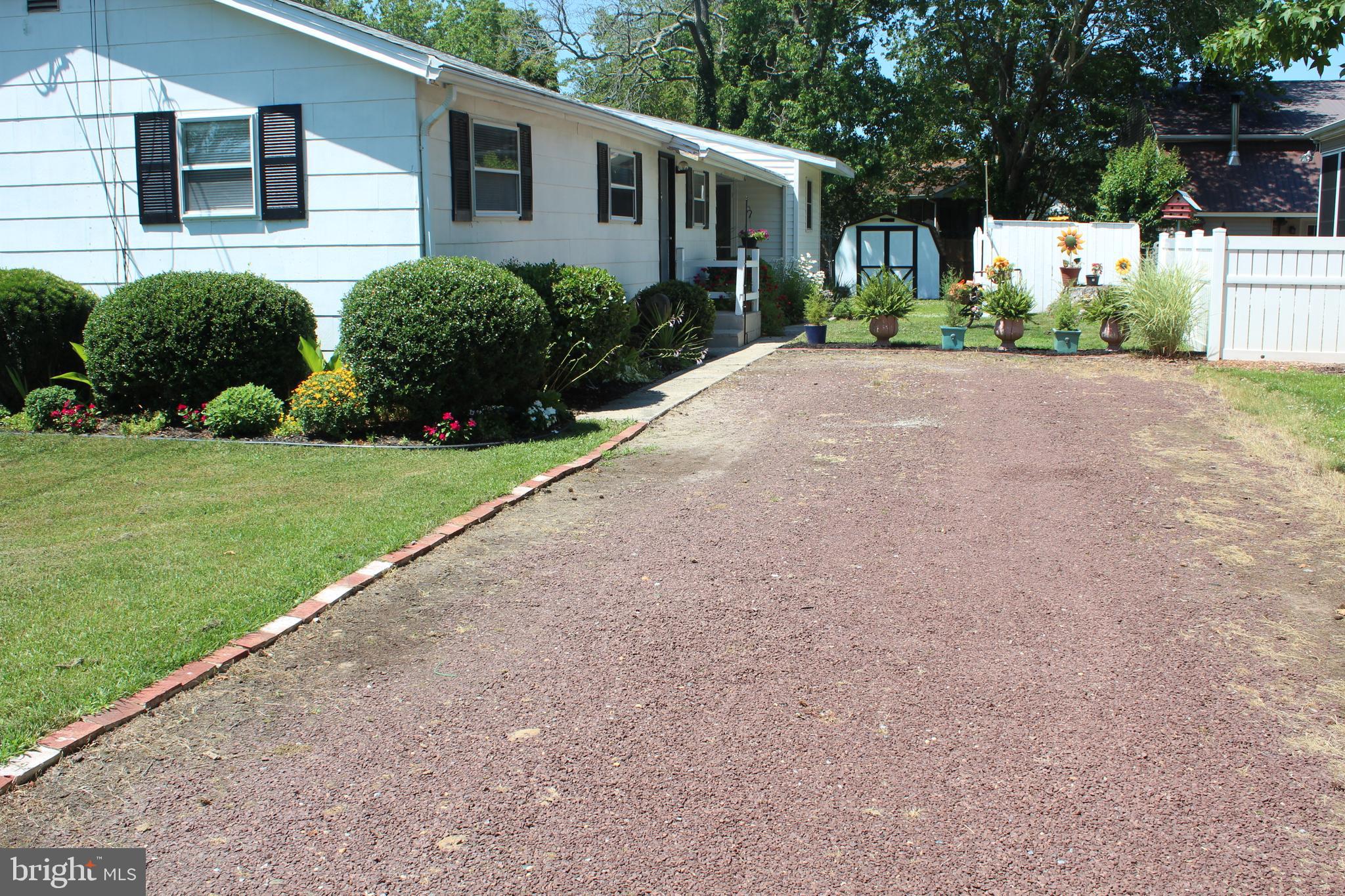 Extra long driveway