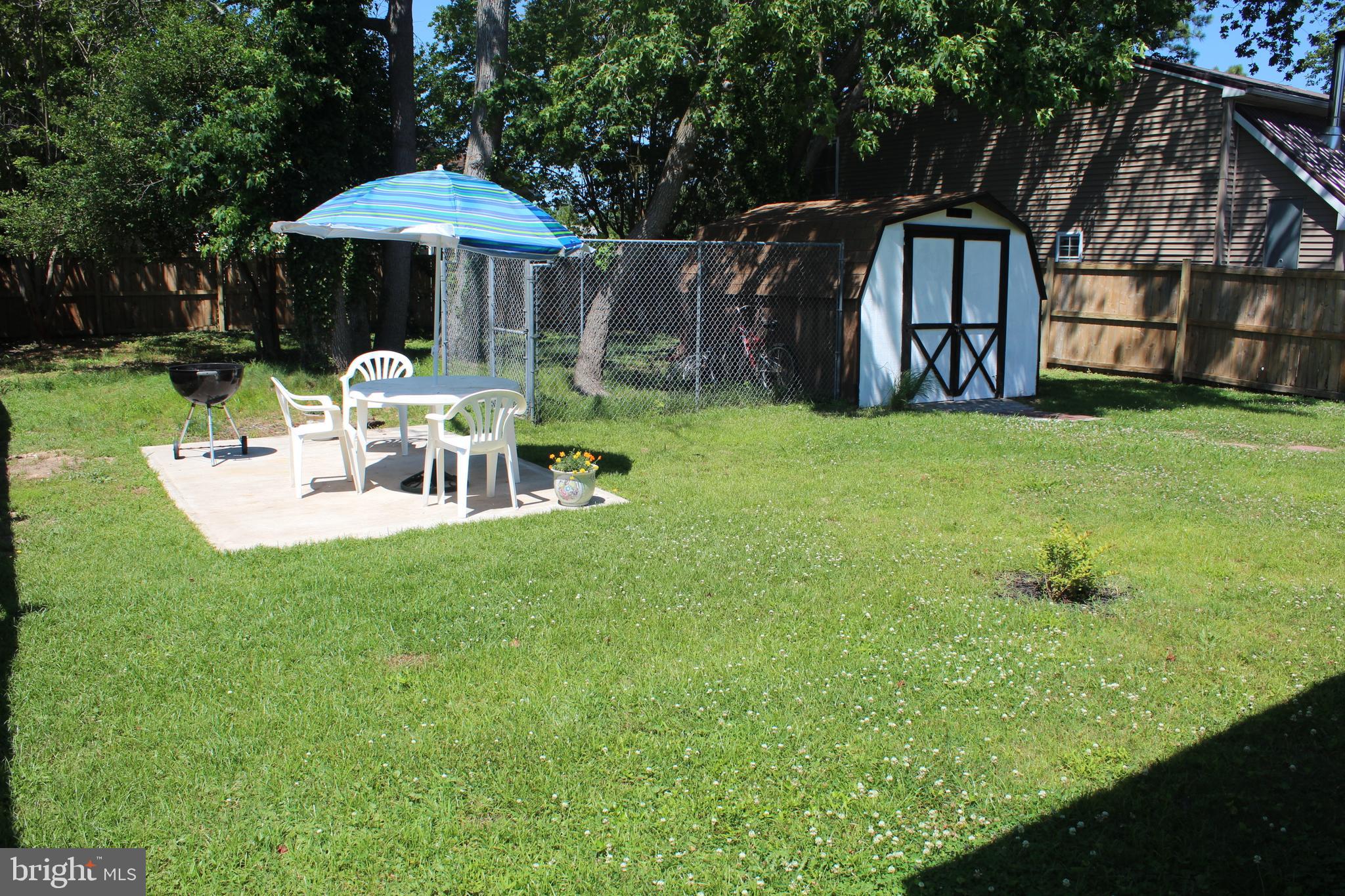 Large backyard