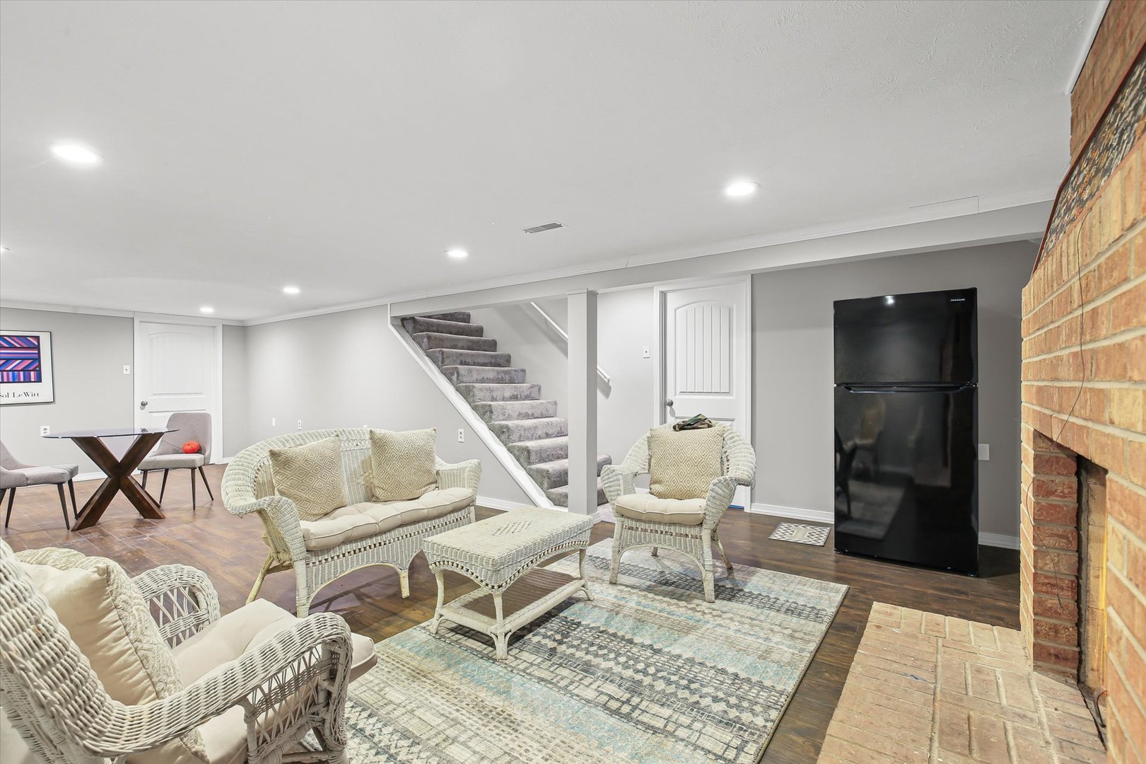 201 Ellis Avenue Normal, IL 61761 - Photo 23 of 28 a living room with furniture and a fireplace
