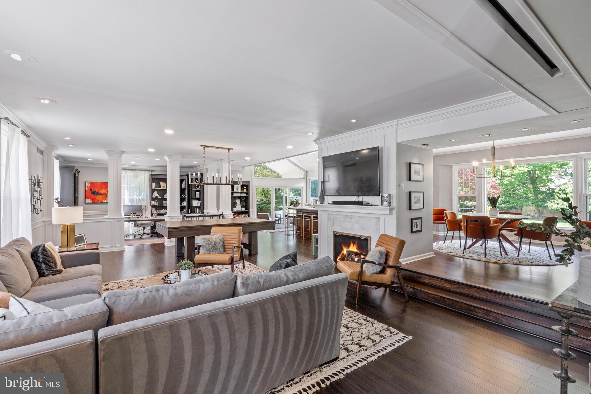 1179 Lafayette Road Wayne, PA 19087 - Photo 3 of 67 a living room with furniture and a flat screen tv