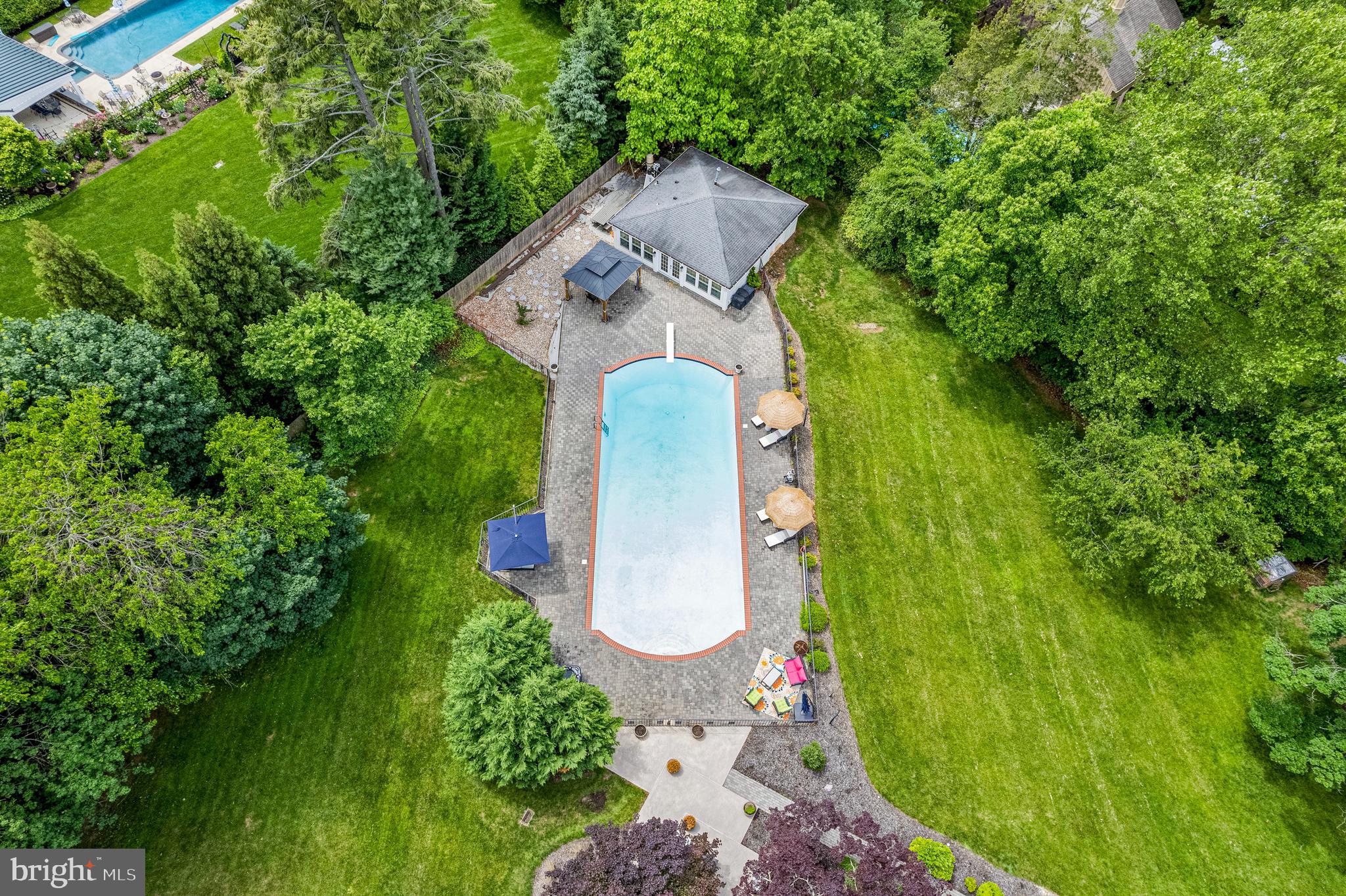 1179 Lafayette Road Wayne, PA 19087 - Photo 58 of 67 an aerial view of a house with garden space and street view