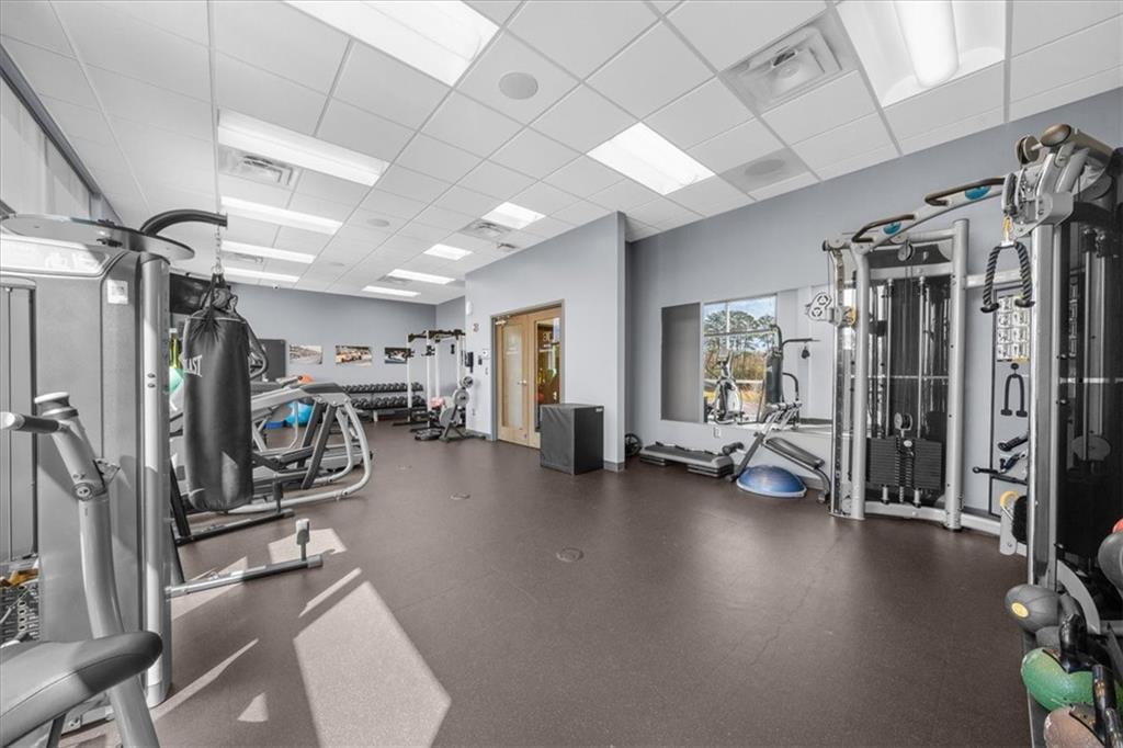 702 Joe Lane Cox Road, Unit 101 & 201 Dawsonville, GA 30534 - Photo 25 of 37 a view of a room with gym equipment