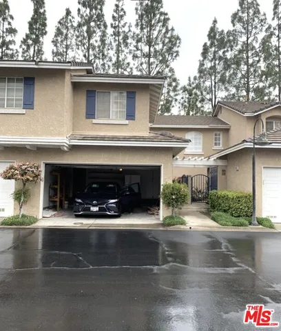 front view of a house with a garage
