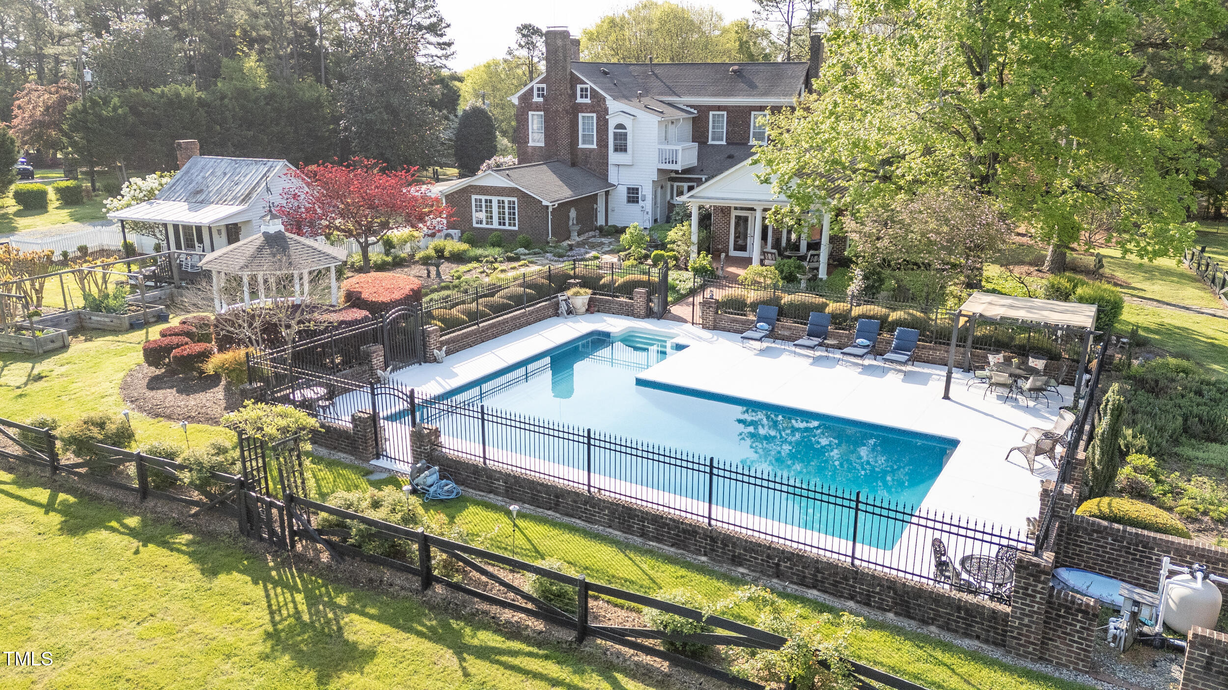 3542 Bason Road Mebane, NC 27302 - Photo 33 of 39 a view of swimming pool with outdoor seating