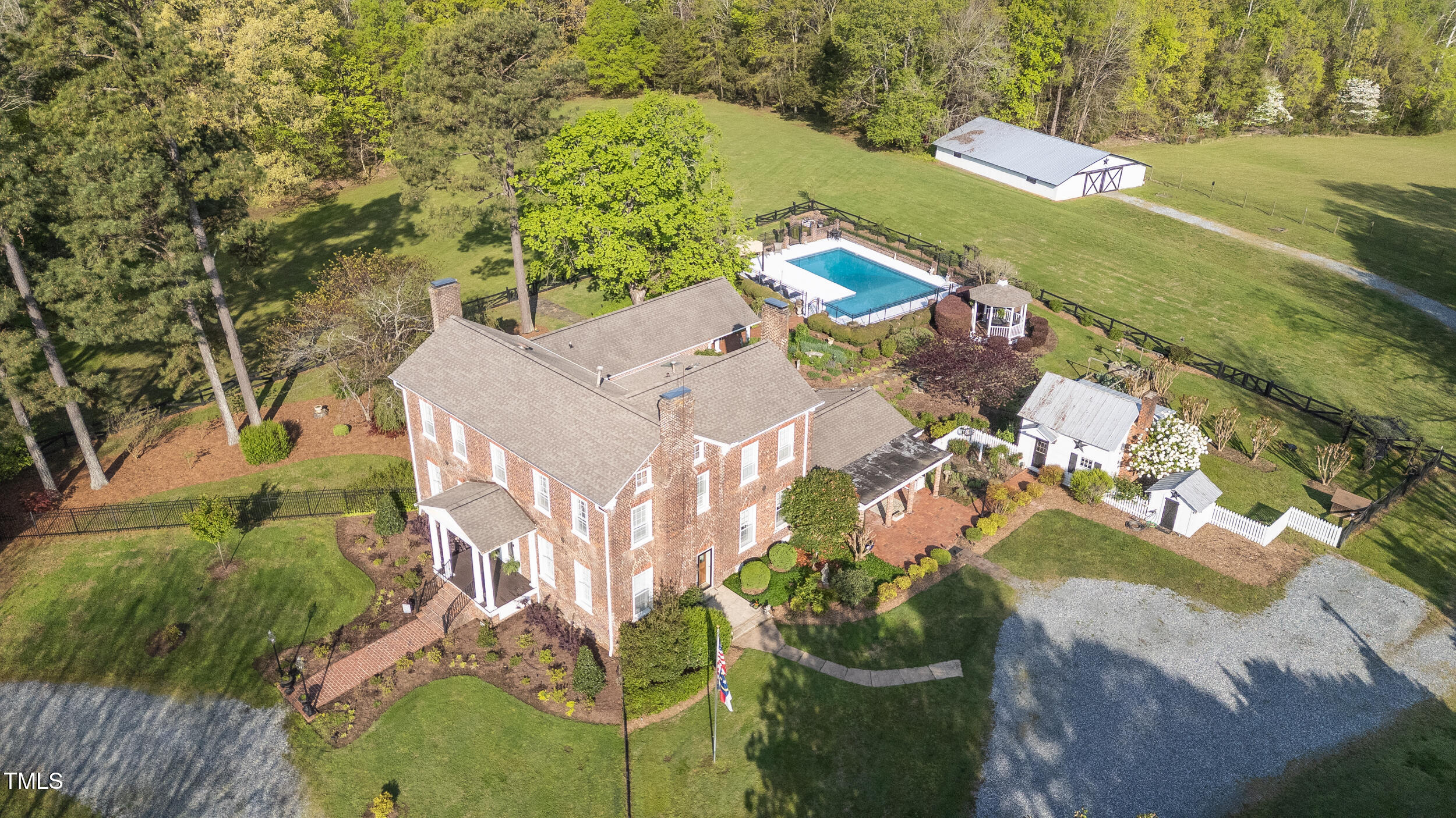 3542 Bason Road Mebane, NC 27302 - Photo 6 of 39 a view of a yard with an outdoor space