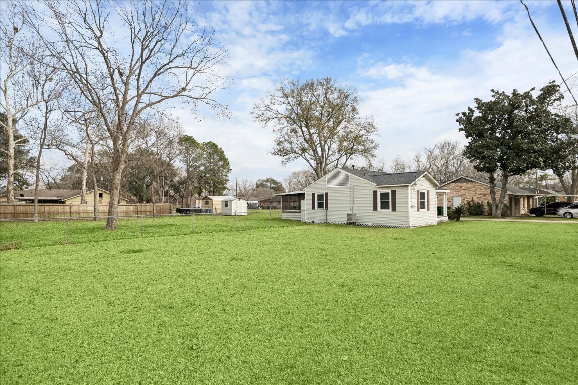 12537 Terrance Street Houston, TX 77085 - Photo 22 of 27 This oversized yard is perfect for relaxation and outdoor activities.