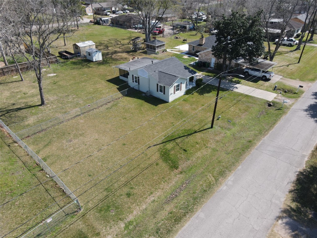 12537 Terrance Street Houston, TX 77085 - Photo 24 of 27 Aerial View of the house, front yard and back yard.