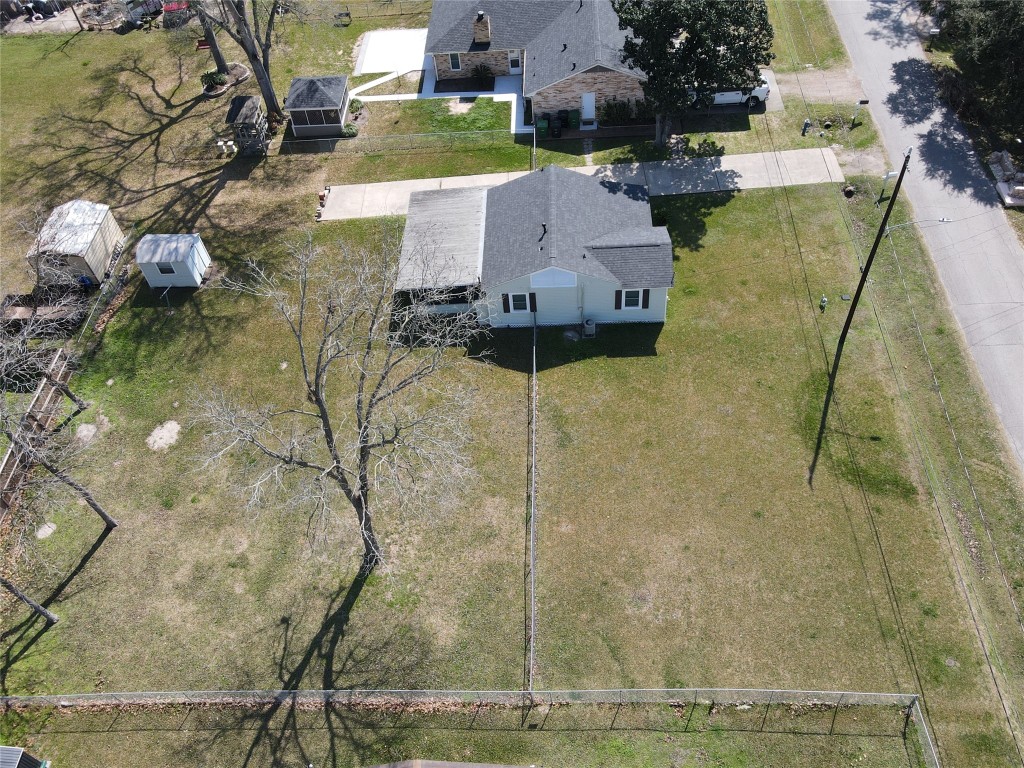 12537 Terrance Street Houston, TX 77085 - Photo 27 of 27 Aerial View of the house, front yard and back yard.