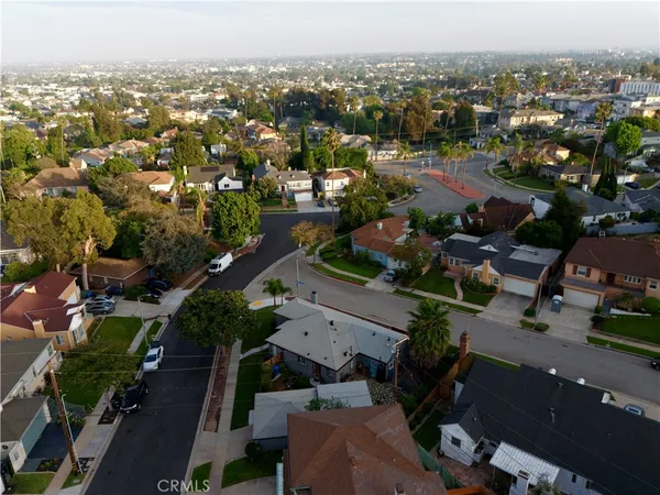 an aerial view of a city