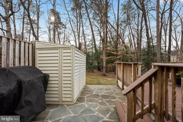 a view of a balcony with an outdoor space