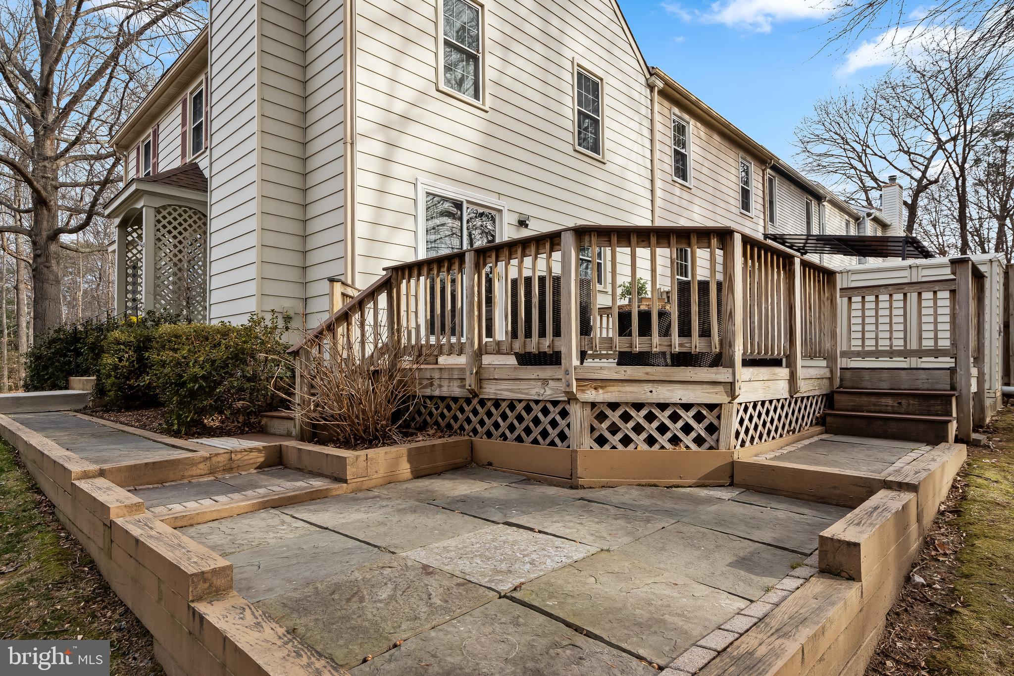 7433 Spring Tree Drive Springfield, VA 22153 - Photo 55 of 63 Flagstone Extending Exterior Entertaining Area