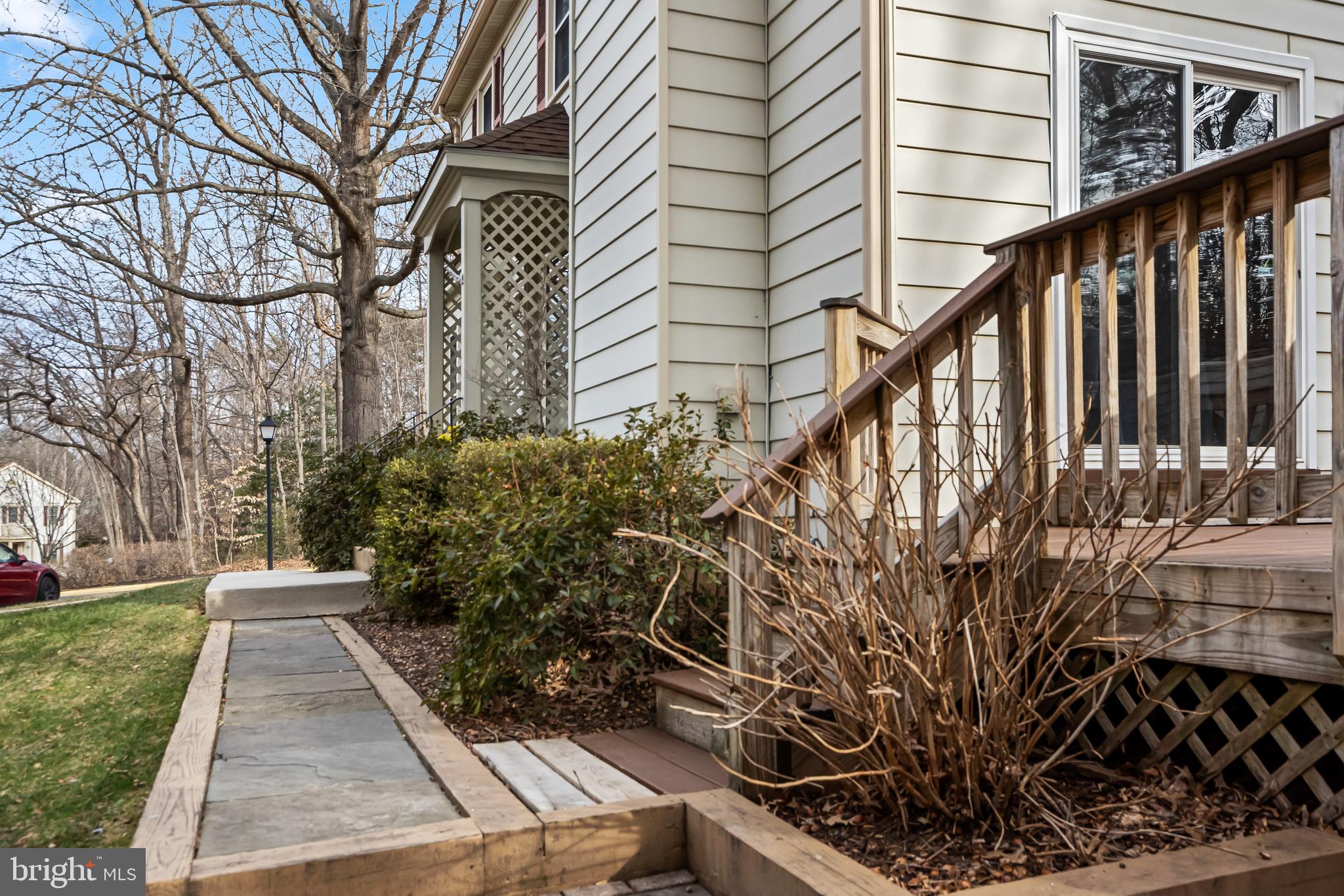 7433 Spring Tree Drive Springfield, VA 22153 - Photo 7 of 18 Flagstone Walk to Rear Deck