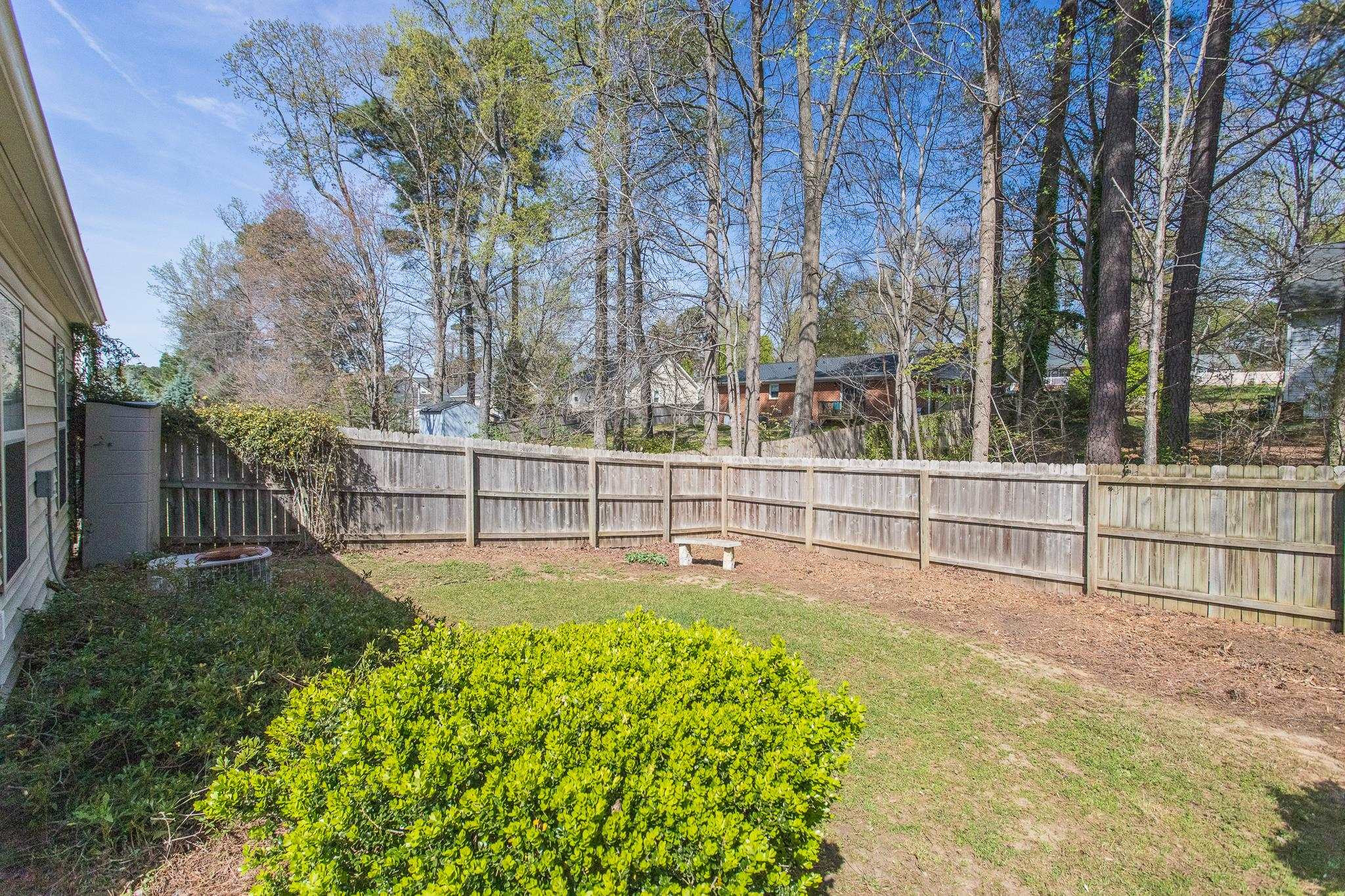 9004 Shallcross Way Raleigh, NC 27617 - Photo 29 of 31 Fenced In Back Yard