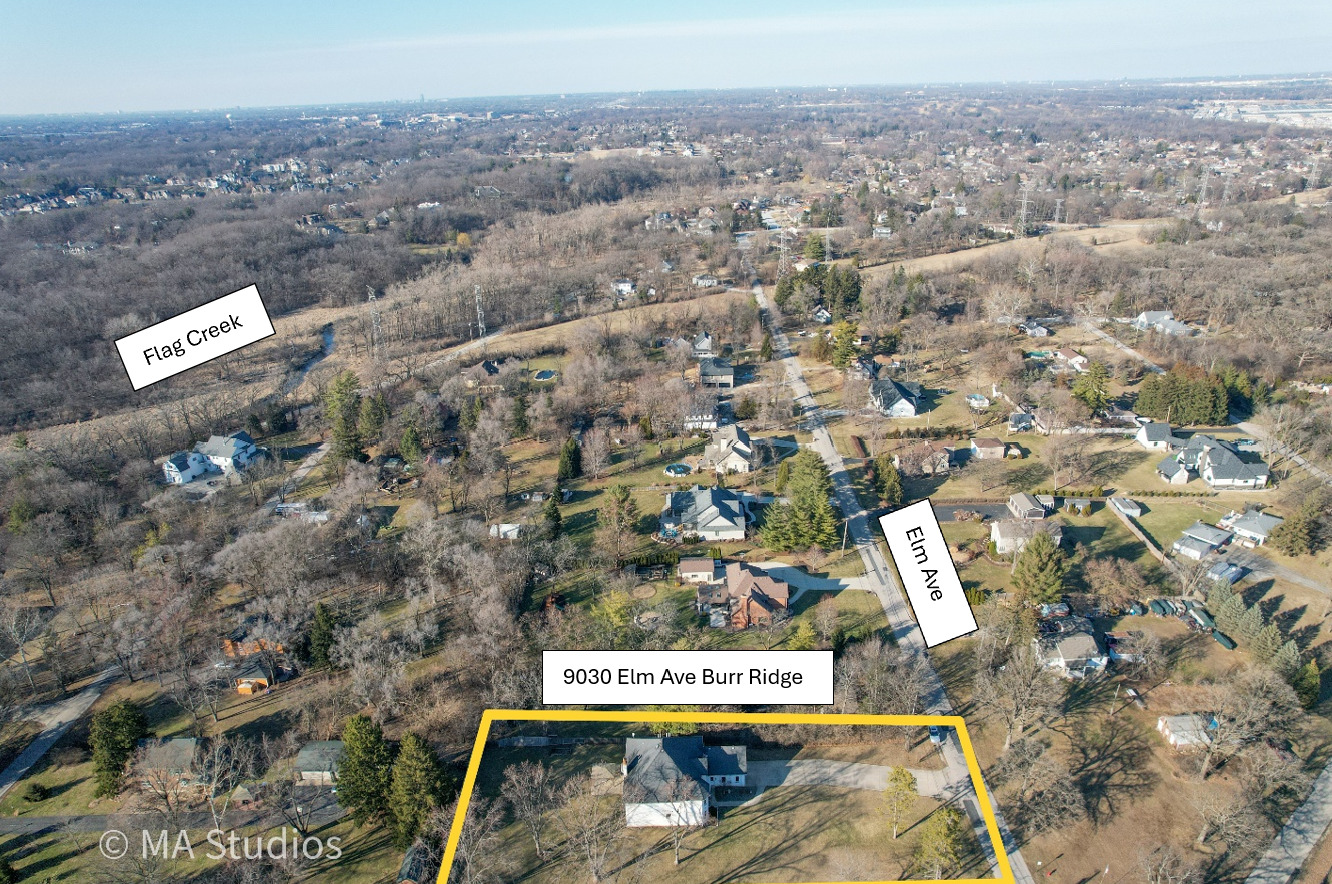 9030 Elm Avenue Burr Ridge, IL 60527 - Photo 68 of 72 an aerial view of a city