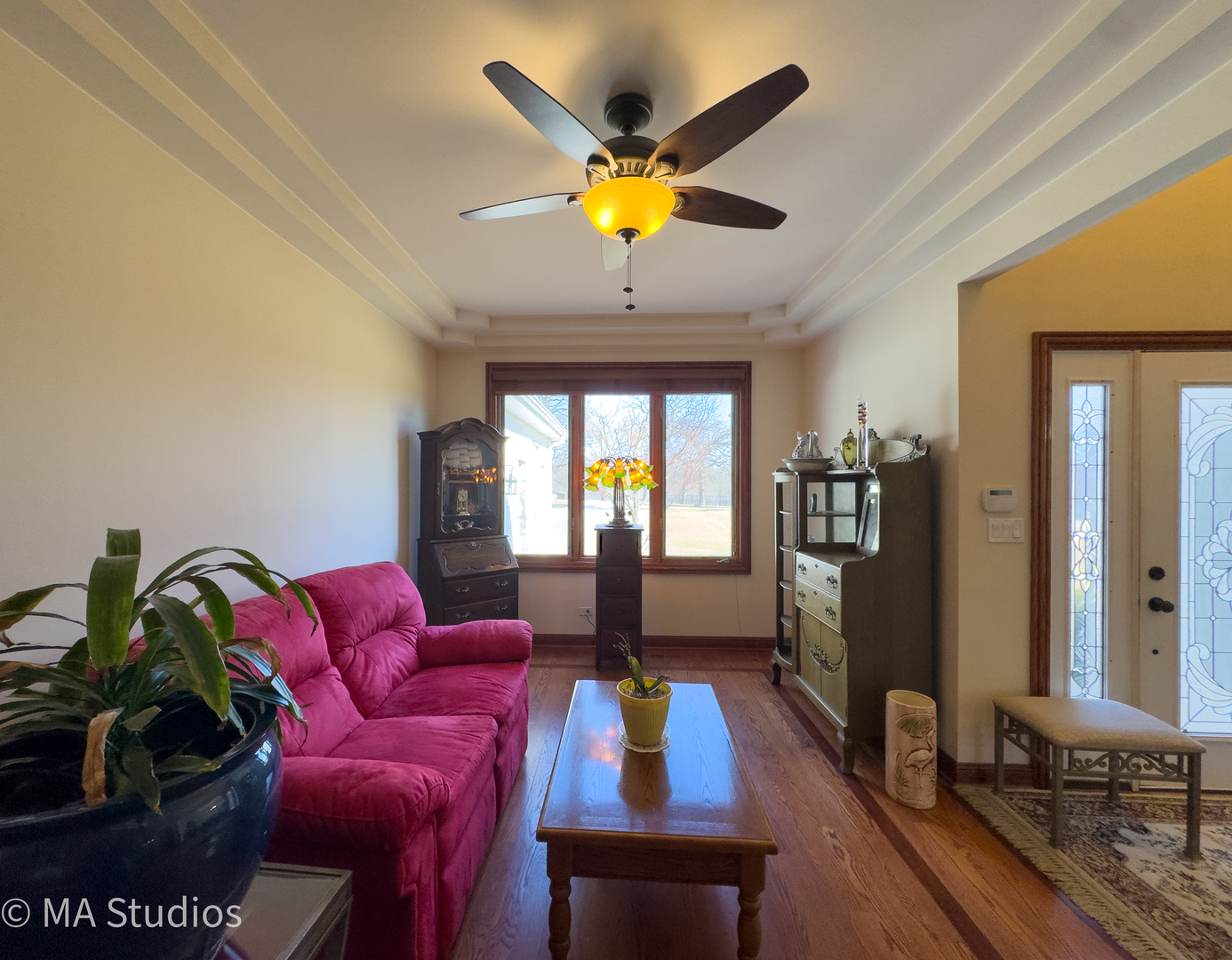 9030 Elm Avenue Burr Ridge, IL 60527 - Photo 9 of 72 a living room with furniture and wooden floor