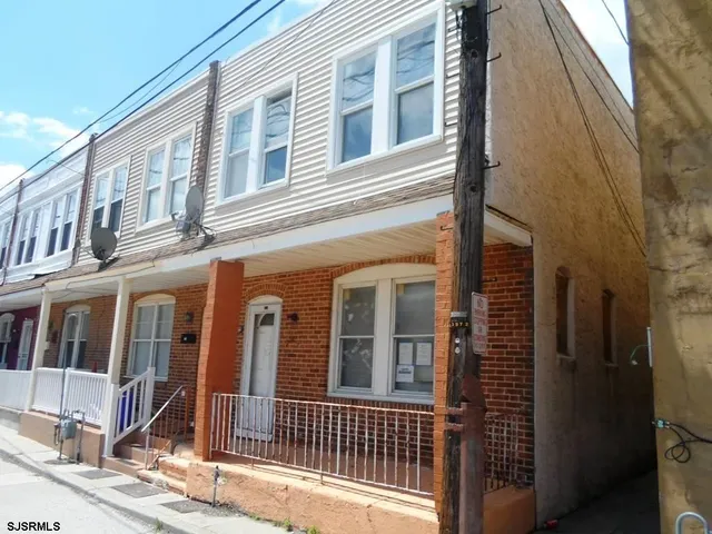 a view of a brick building