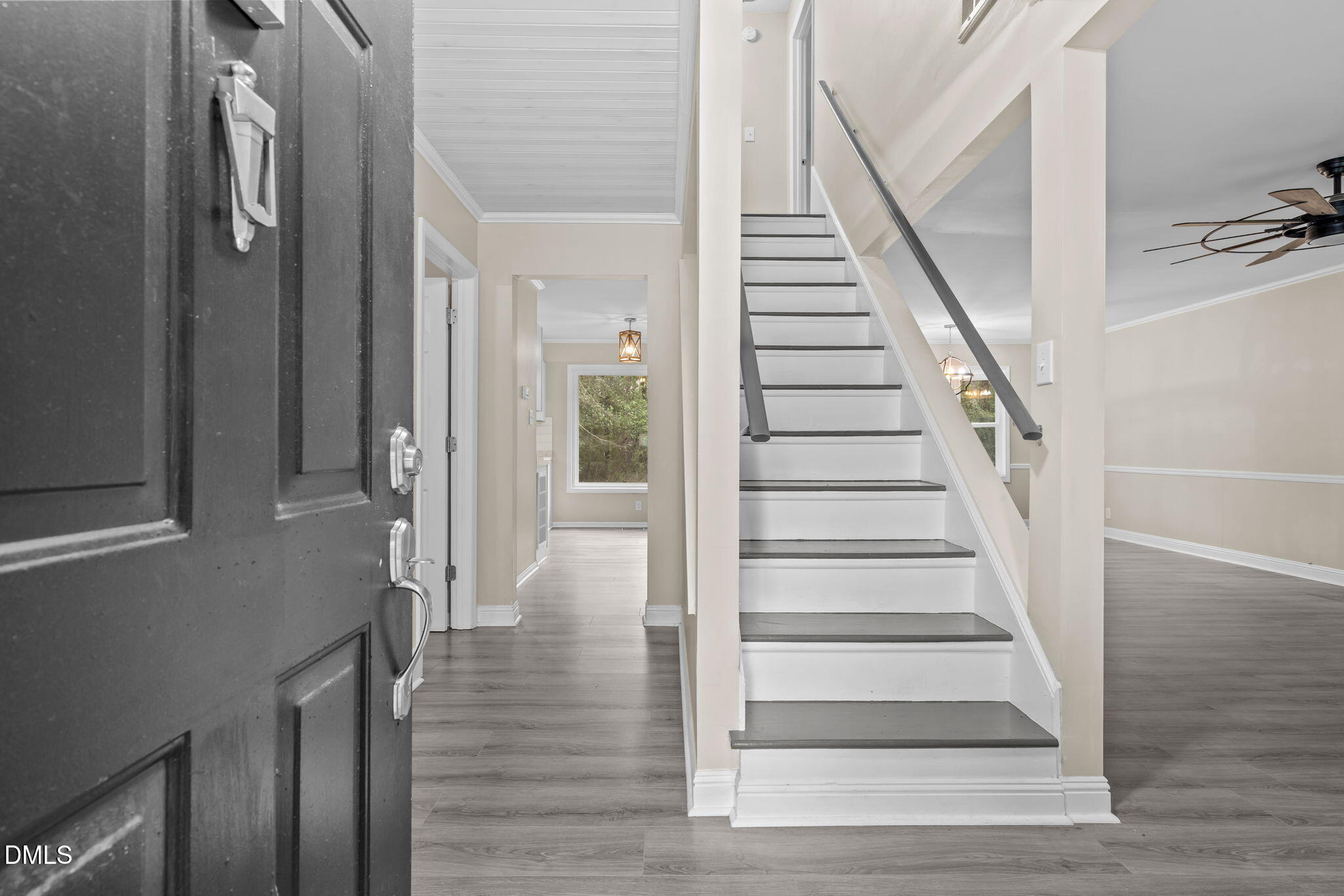 804 West Scotsdale Road Laurinburg, NC 28352 - Photo 6 of 41 a view of entryway and hall with wooden floor