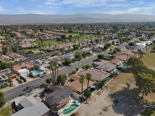 an aerial view of a city