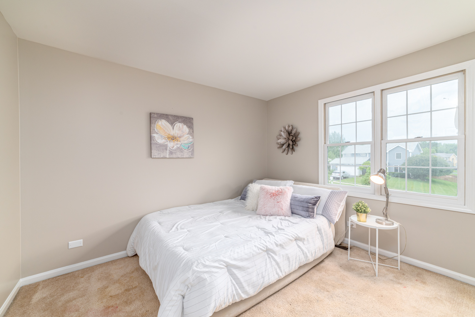 2809 Weld Road Elgin, IL 60124 - Photo 23 of 28 a bedroom with a large bed and a large window