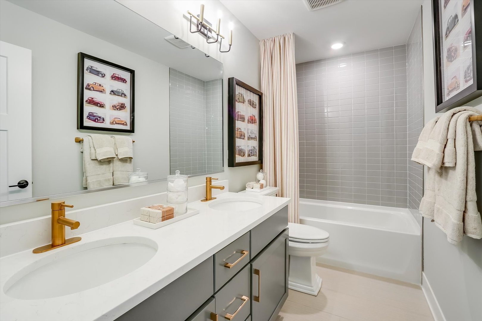 171 Piper Glen Avenue Oswego, IL 60543 - Photo 29 of 31 a bathroom with a sink a toilet and shower