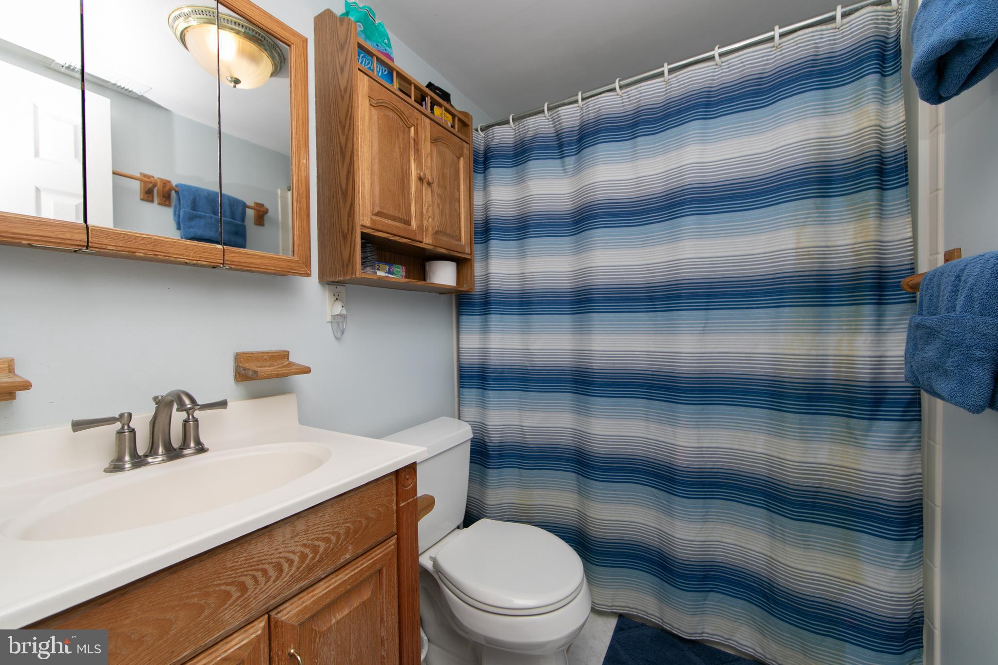 614 West 5th Street Palmyra, NJ 08065 - Photo 14 of 30 a bathroom with a sink a toilet and shower