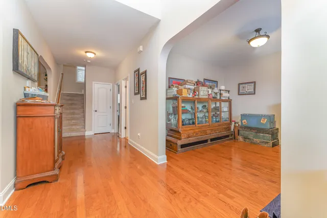 a room with furniture and a window