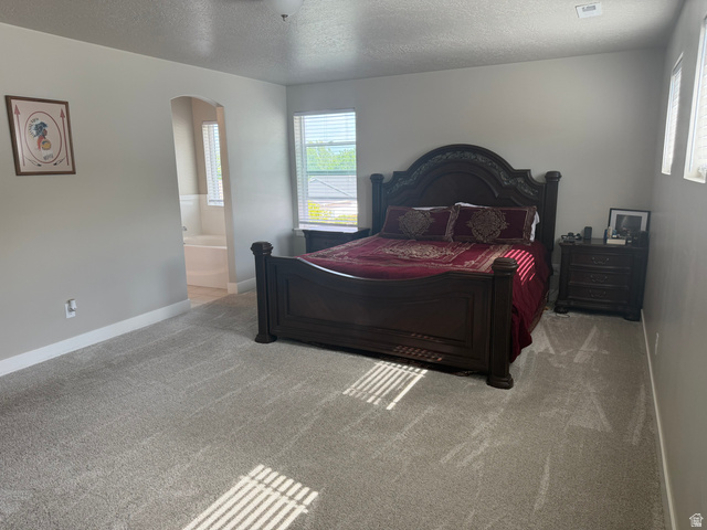 437 North 650 E Street Springville, UT 84663 - Photo 9 of 11 Spacious bedroom with light gray wall paint and matching carpet flooring